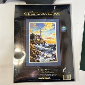 Dimensions Gold Collection Beacon at Rocky Point Counted Cross Stitch NWT #6958